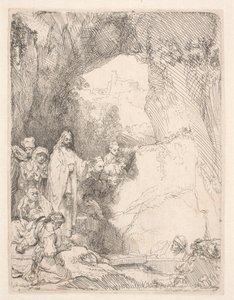 Lázár feltámasztása: a kisebb táblakép alkotó: Rembrandt van Rijn
