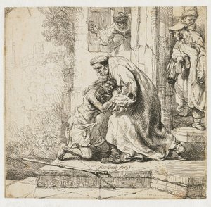 A tékozló fiú visszatérése alkotó: Rembrandt van Rijn
