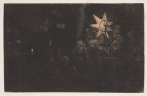 A királyok csillaga: egy éjszakai darab alkotó: Rembrandt van Rijn