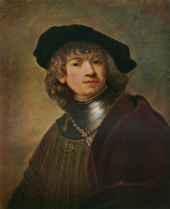 Tronie egy fiatalember szurdokban és sapkában, c1639 alkotó: Rembrandt van Rijn