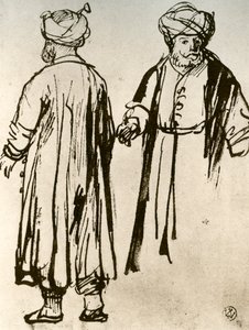 Két török sétál, 1913. alkotó: Rembrandt van Rijn