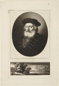 Idős férfi sapkában alkotó: Rembrandt van Rijn