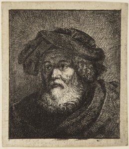 Idős férfi sapkában alkotó: Rembrandt van Rijn