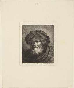 Öregember sapkában alkotó: Rembrandt van Rijn