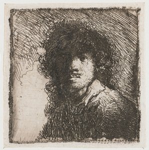 Meztelen fejű önarckép alkotó: Rembrandt van Rijn