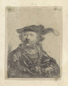 Önarckép tollas bársony berettel Recueil de quatre-vingt-cinq estampes originales (sorozat címe) alkotó: Rembrandt van Rijn