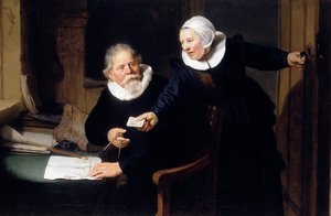 A hajóépítő és felesége alkotó: Rembrandt van Rijn