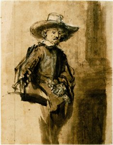 Tanulmány az egyik szindróma, Volkert Jansz. alkotó: Rembrandt van Rijn