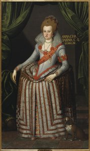 Anne Katalin brandenburgi hercegnő, Dánia Norvégia királyné hitvese – Anne Katalin brandenburgi hercegnő (1575-1612), dán és norvég királynő portréja, Petersen (Piettersz), Remmert (kb. 1575-1649) alkotása. Olajfestmény. Mérete: 207x123 c alkotó: Remmert (c.1575 1649) Petersen