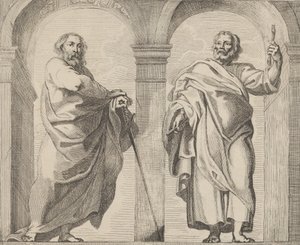 Szent Péter és Pál egy előcsarnokban, kb. 1630-80., kb. 1630-80.