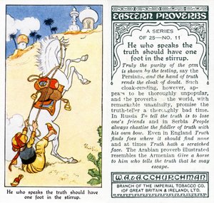 „Aki az igazságot beszéli, annak egyik lábát a kengyelben kell tenni” (1931) (lásd még: 498188)