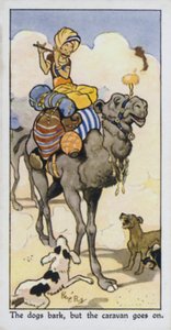 A kutyák ugatnak, de a karaván megy tovább (színes litho)