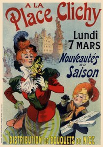 A la Place Clichy poszter, 1890-es évek alkotó: René Louis Péan