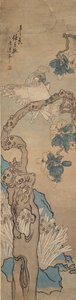 Papagáj virágfán, 1835-1893 alkotó: Ren Xun