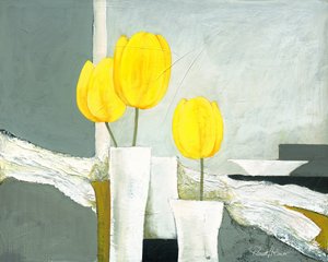 Élénk sárga tulipánok