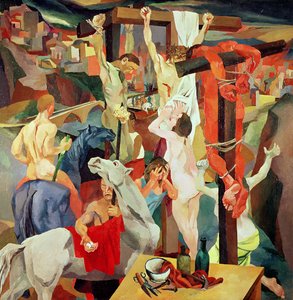 Keresztre feszítés alkotó: Renato Guttuso