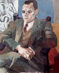 Alberto Moravia (1907-1990), olasz író portréja alkotó: Renato Guttuso