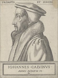 Jean Calvin (1509-1564), teológus és a protestáns reformáció fő ereje, 53 éves