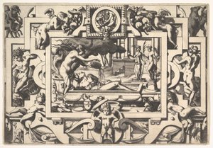 Médea varázsbájitalt önt Jason King Aesonra, aki annyira levert és tiszteletreméltó, egy kádban…, 1563.