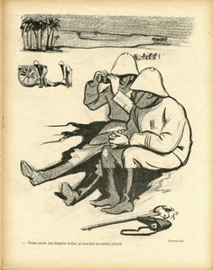 Hermann-Paul (1864-1940) illusztrációja a Le Canard Sauvage-ban alkotó: Rene George Hermann Paul
