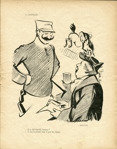 Hermann-Paul (1864-1940) illusztrációja a Vadkacsában alkotó: Rene George Hermann Paul