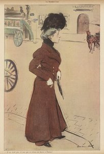 Nő felállt egy tervezett találkozón (színes litó) alkotó: Rene George Hermann Paul