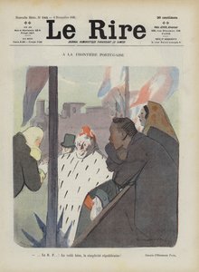 A portugál határon. Illusztráció Le Rire