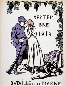 1914. szeptember: Marne-i csata – Herman Paul rajza, a „” Háborús kalendáriumban”” szerk. 1916