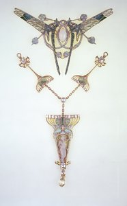 Hajdísz Lalique és medál Philippe Wolfers (1858-1929) alkotó: Rene Jules Lalique