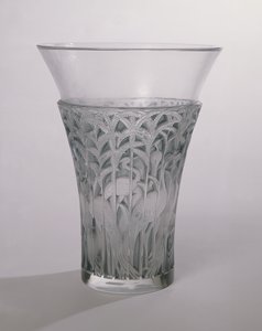Ibis váza, 1934 (matt és kék üveg)