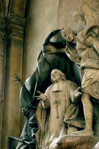 Jean Baptiste Joseph Languet de Gergy sírjának részlete 1675-1750 1757 márvány és fa lásd még 252652