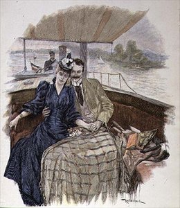 ifjú házasok (litho) alkotó: Rene Reinicke