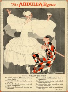 Abdulla cigaretták, 1920-as évek alkotó: Rene Vincent