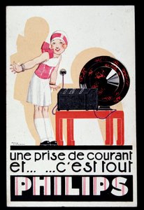 A Philips rádió, v.1930 reklámja
