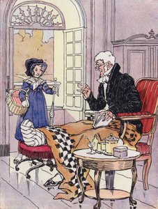 Egy kislány a helyreállítás alatt (színes litó) alkotó: Rene Vincent