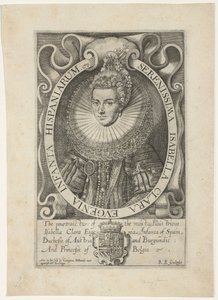 Isabella Clara Eugenia portréja A legnyugodtabb spanyol Isabella Clara Eugenia Infanta (cím a tárgyon)