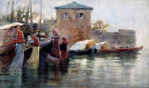 Comballi siesta (kikötő a Comói-tónál) alkotó: Renzo Weiss