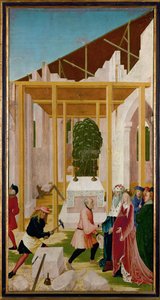 A Klosterneuburgi apátság épülete, Ausztria (tempera, fa) alkotó: Reuland the Elder Frueauf