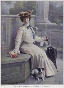Henriette Roggers, francia színésznő (színes fénykép)