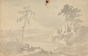 Táj a várral és a folyóval alkotó: Rev. William Gilpin