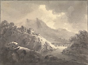 Táj kastélyral és híddal alkotó: Rev. William Gilpin