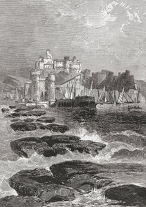 Pozzuoli, Nápoly, Dél-Olaszország a 19. század végén. A Samuel Manning tiszteletes által 1890 körül kiadott Italian Pictures című kötetből. alkotó: Reverend Samuel Manning