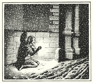 Hans Christian Andersen: The Little Match Girl (litho)