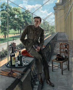 Rex Whistler önarcképe a walesi gárda egyenruhájában, 1940. május (olaj, vászon)