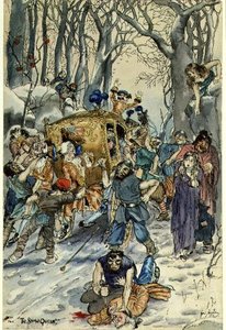 Jelenet a Hókirálynőből alkotó: Rex Whistler