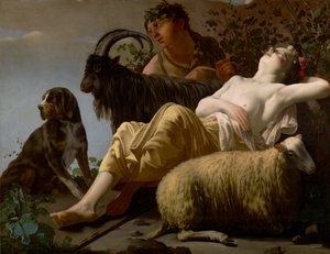 Pásztor és alvó pásztorasszony alkotó: Reyer Jacobsz van Blommendael