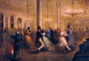 A Baile de Capellanes, c. 1860-1865 (olaj bádoglemezen)