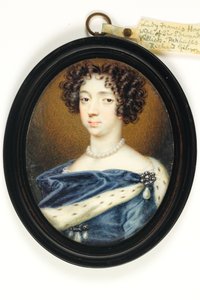 Lady Frances Howard (akvarell elefántcsonton)