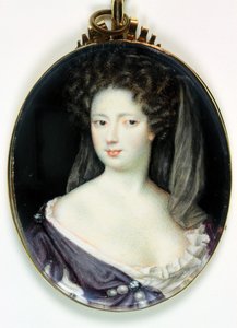 Anne Greville, Kingston grófnője (akvarell elefántcsonton)