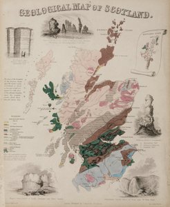 „Skócia geológiai térképe”, 1850-es évek alkotó: John Pardon